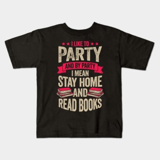 Funny Bookworm Book Reading Lover Gift Kids T-Shirt